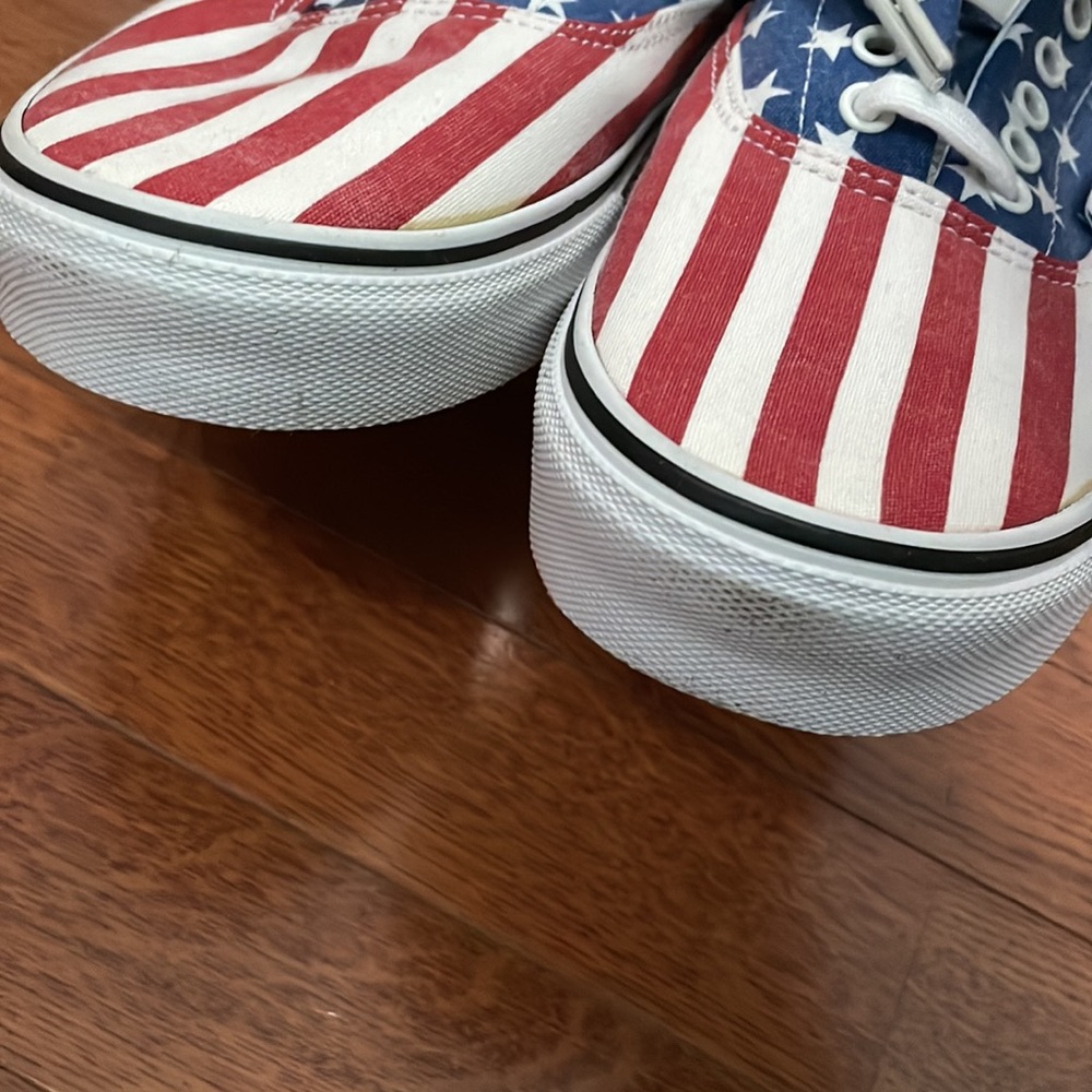 VANS Era (Van Doren) Stars and Stripes/Checkered Men's Shoes - Picture 9 of 16